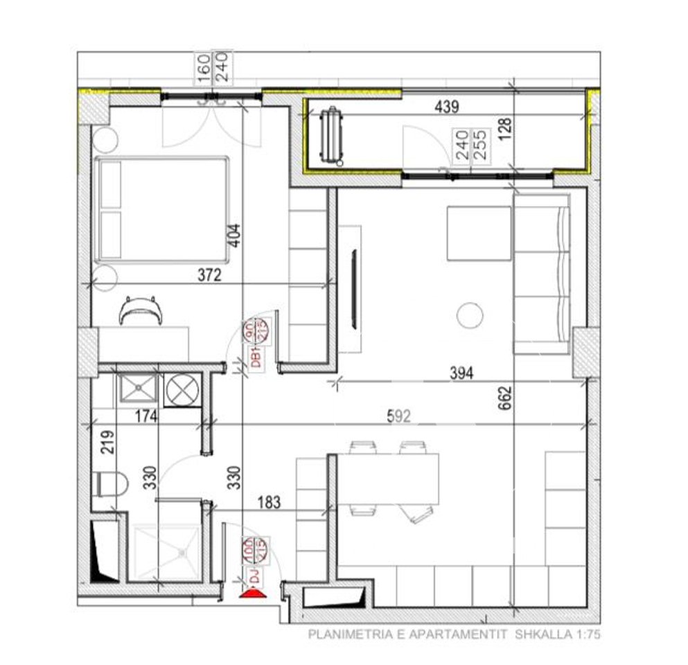 APPARTAMENTO 1+1 IN VENDITA – SPLENDOR RESIDENCE, PORCELAN