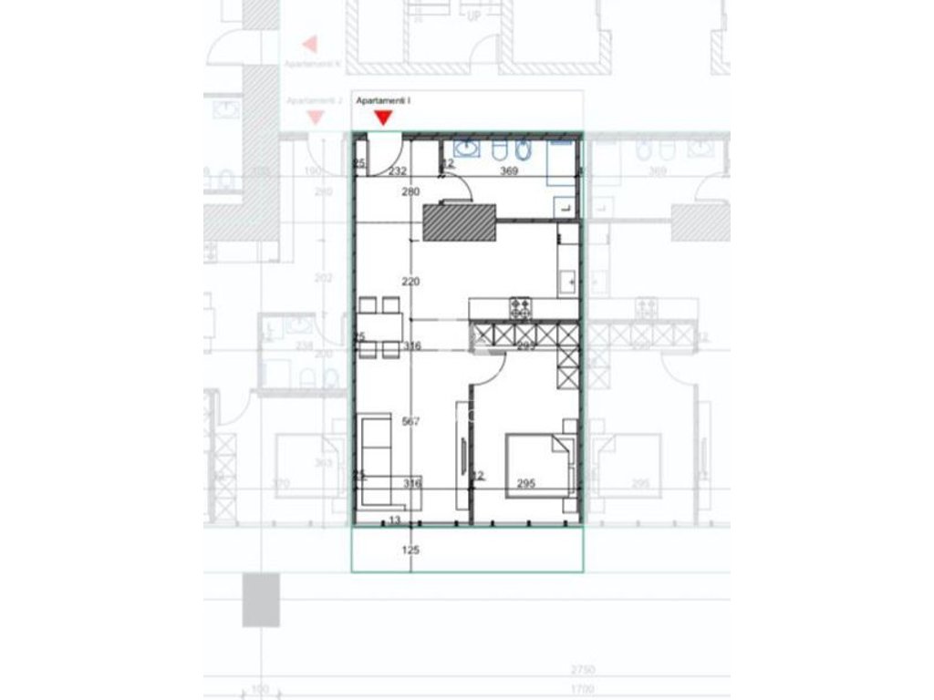 Shitet apartament 1+1 në Orikon Tower, Laprakë
