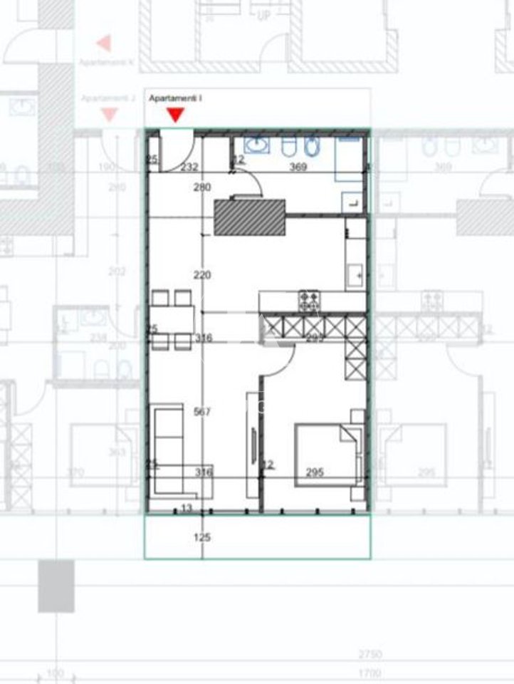 1+1 apartment for sale in Orikon Tower, Laprakë
