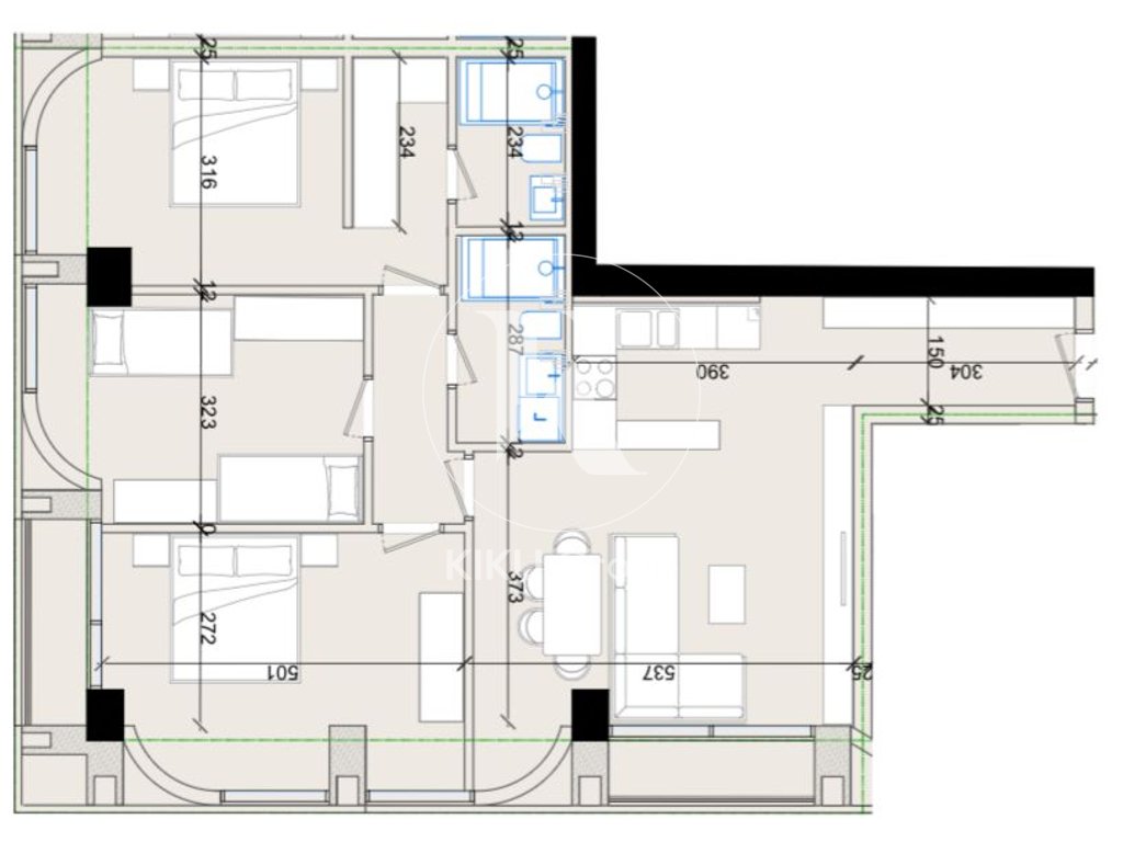 Shitet Apartament 3+1 – Viva 3, pranë Globe