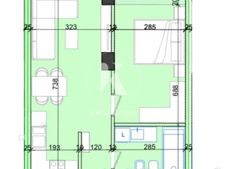 Shitet Apartament 1+1 – Viva 3, pranë Globe, Tiranë