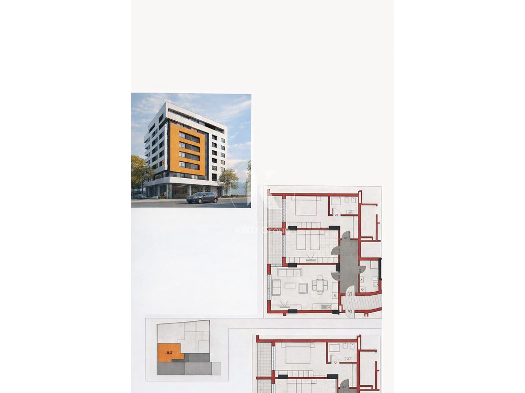 ✨ Apartament 2+1+2 për shitje – Pallatet Çabej ✨