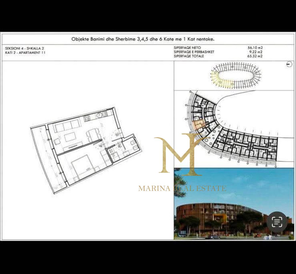 APARTAMENT 1+1 NE SHITJE RESIDENCA EON, GOLEM!!!!