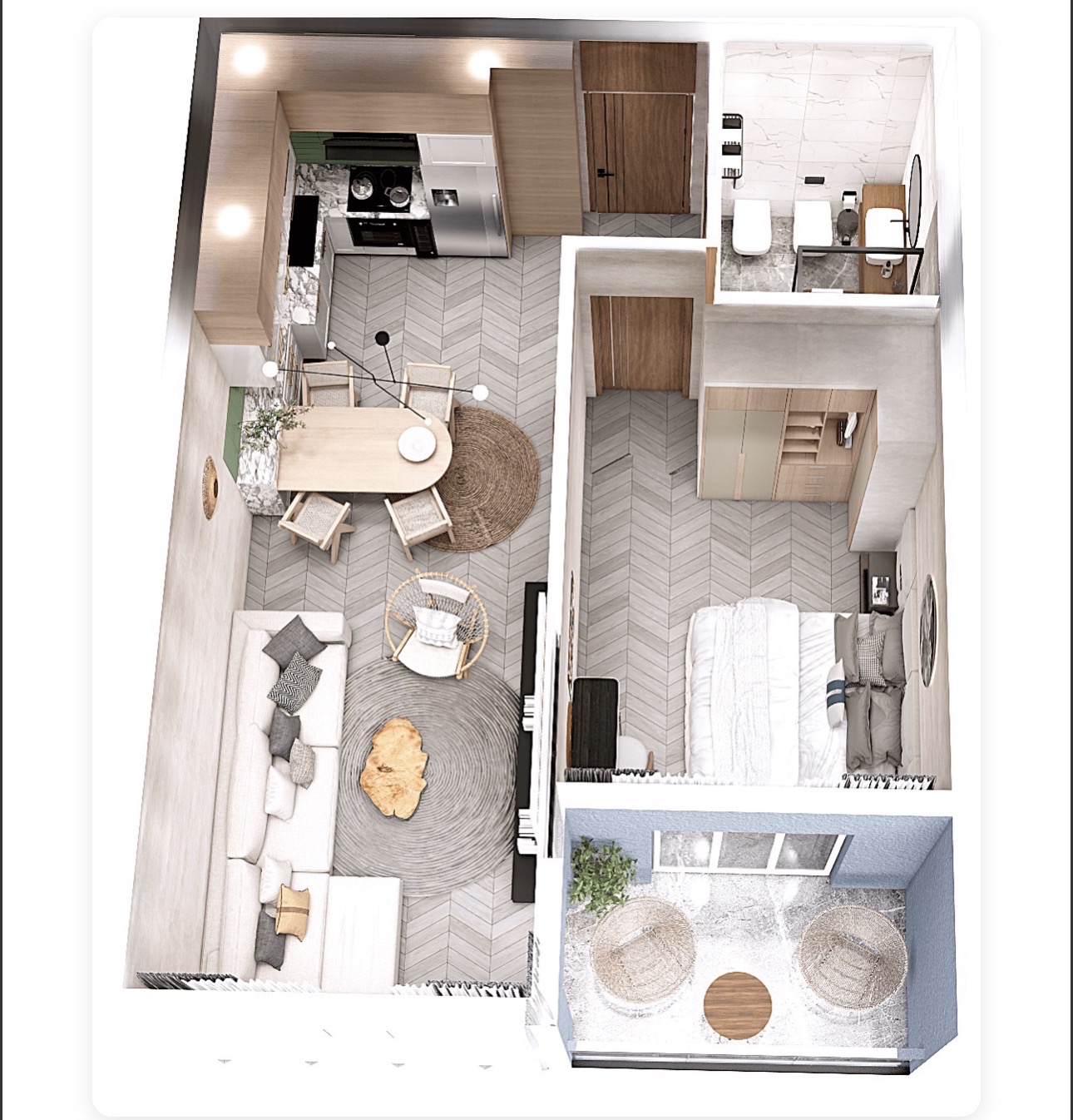 SHITET APARTAMENT 1+1 ORIENTAL GOLEM