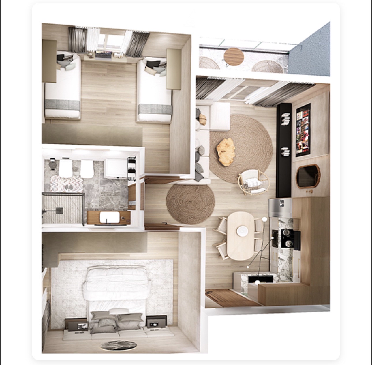SHITET APARTAMENT 1+1 ORIENTAL GOLEM