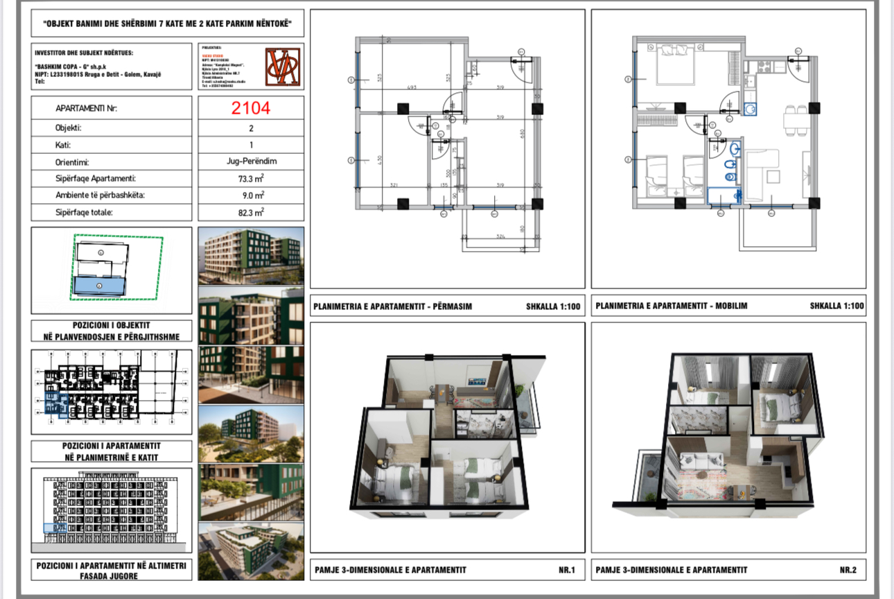 Shitet apartament 2+1 në zonën e Golemit, Durres thumbnail 4