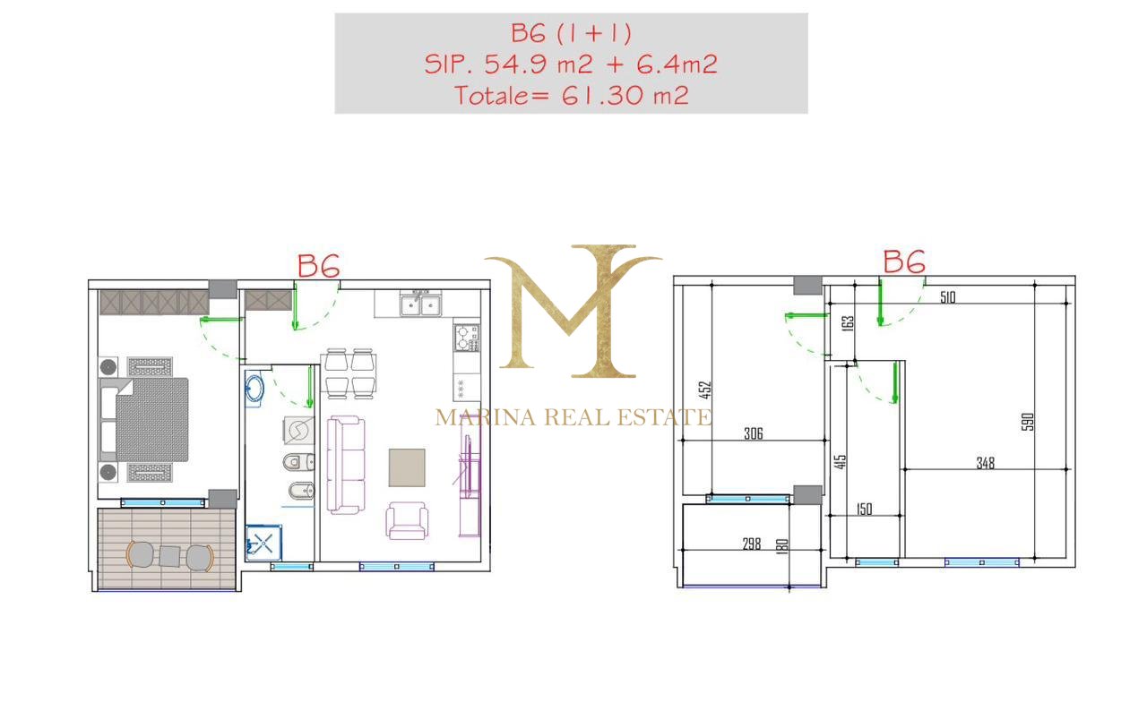 APARTAMENT TE MALI I ROBIT 1+1!!!!
