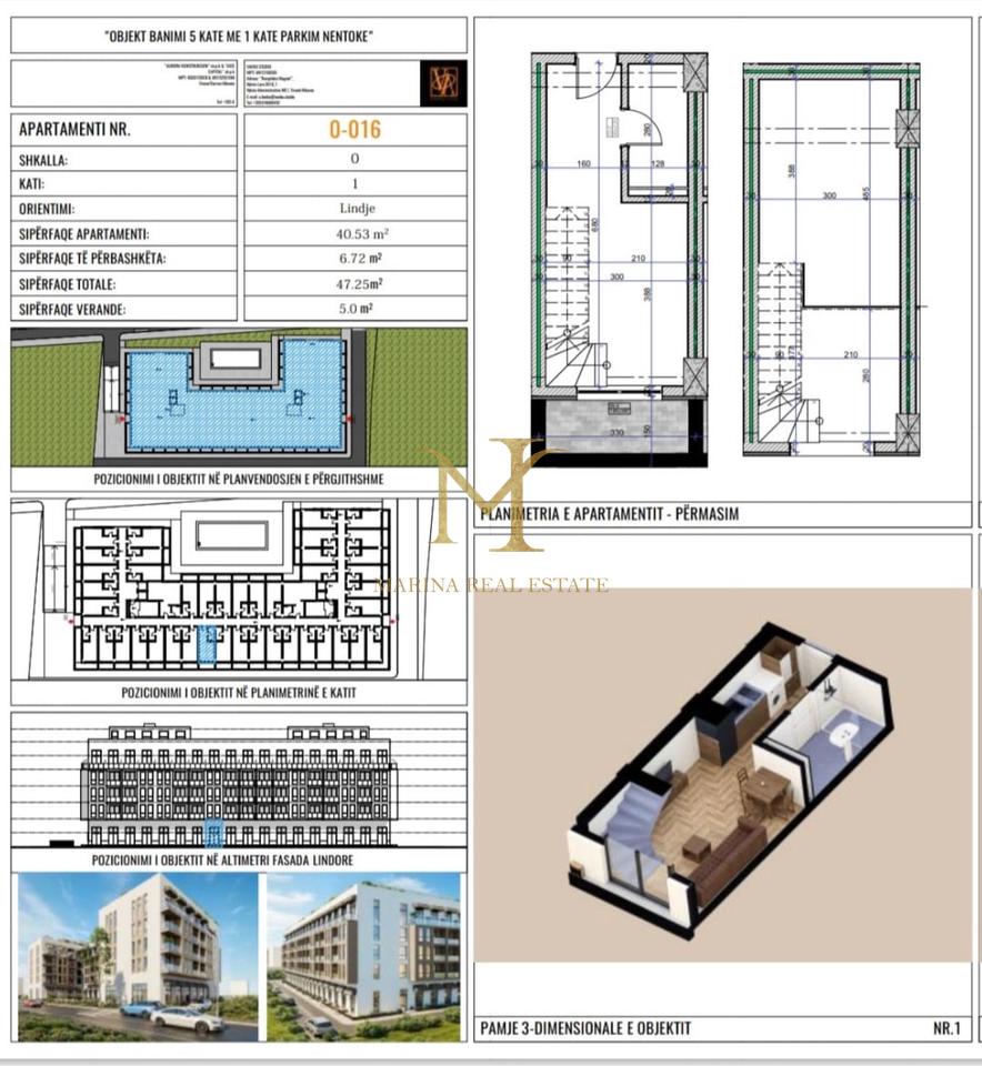 Duplex for sale directly from the builder in a residential complex with a swimming pool.