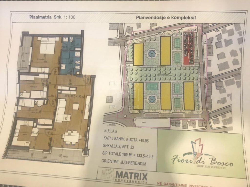 Tek Kompleksi Fiori Di Bosco, Shitet Apartament 3+1 1