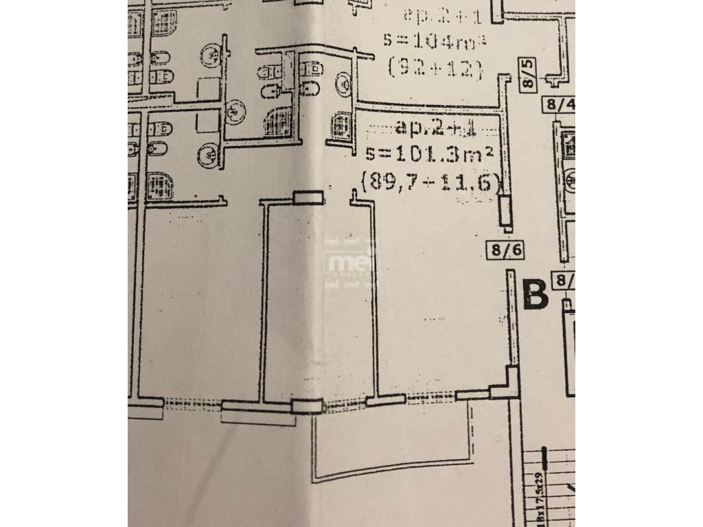 SHITET APARTAMENT 2+1+2 PRANE SPITALIT