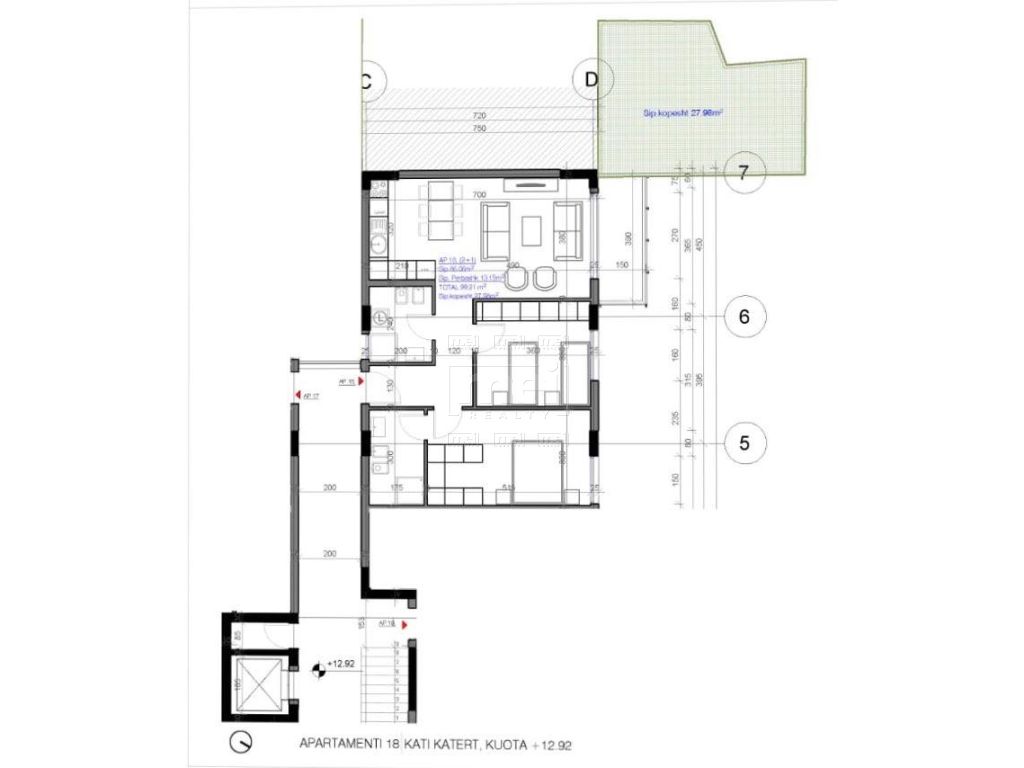 Tek Liqeni i Thate Shitet Apartament 2+1