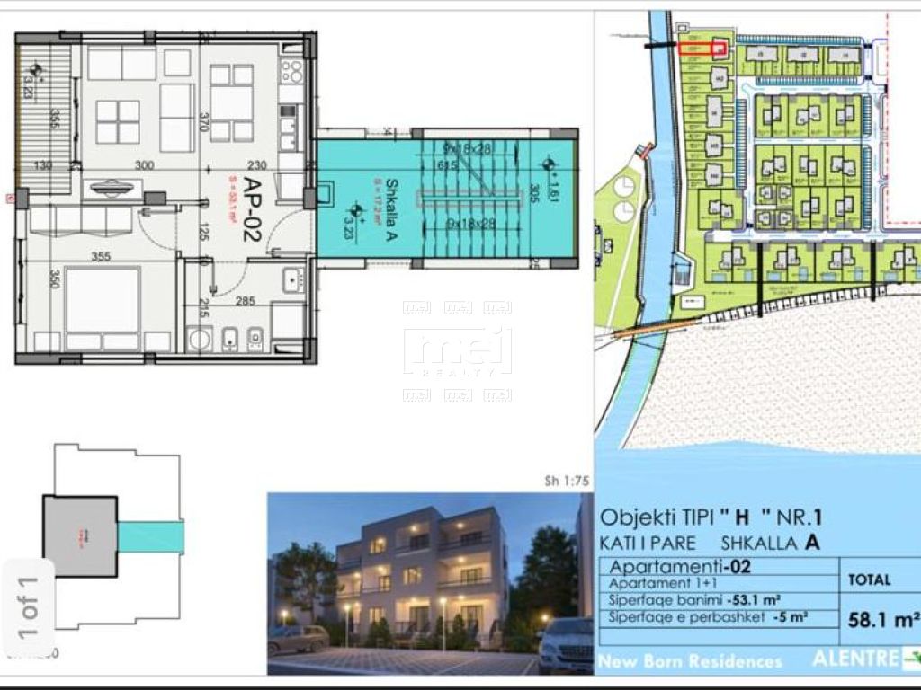 Gjiri i Lalezit, Kompleksi Vala Mar, Shitet Apartament 1+1