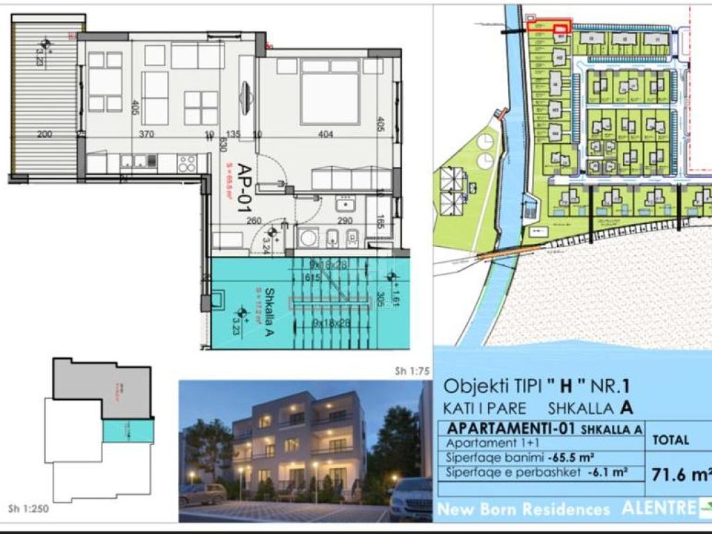 Gjiri i Lalezit, Kompleksi Vala Mar, Shitet Apartament 1+1.