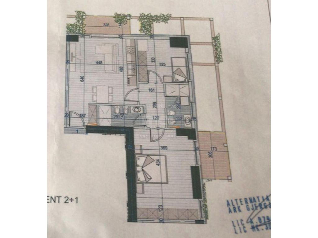 SHITET APARTAMENT 2+1 TEK GARDEN BUILDING, RRUGA E KAVAJES.