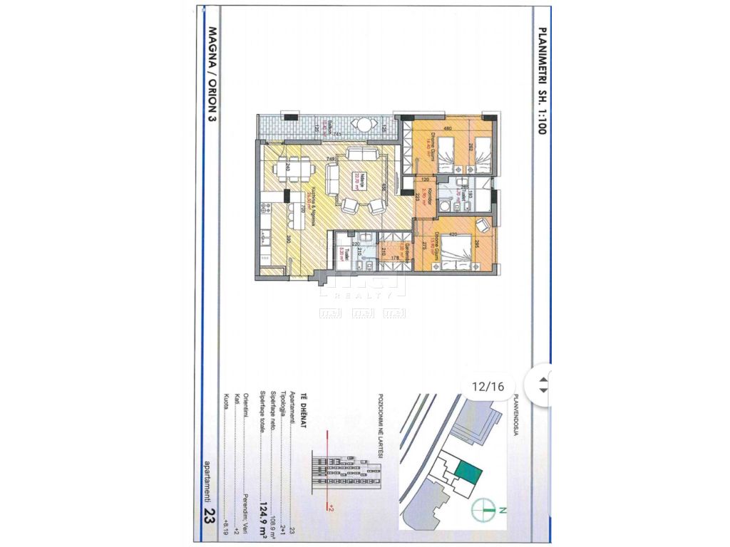 Tek Rruga e Kosovareve shitet apartamente me tipologji te ndryshme.