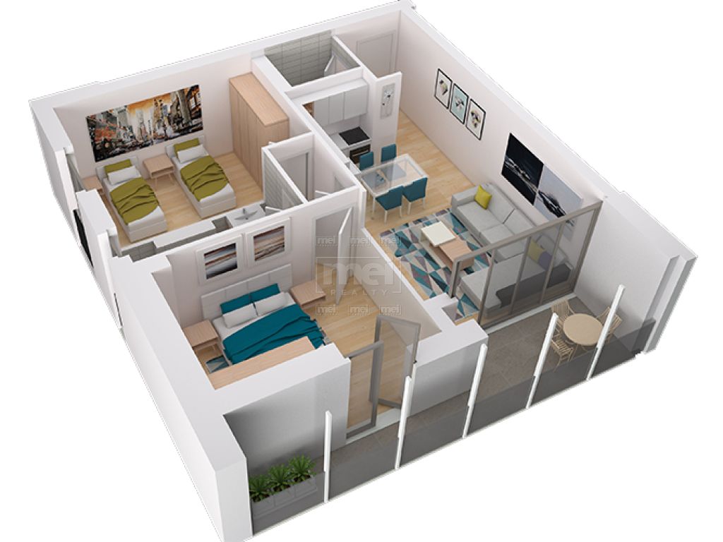 JEPET ME QIRA SUPER APARTAMENT I MOBILUAR 2+1 TEK FIORI DI BOSCO.