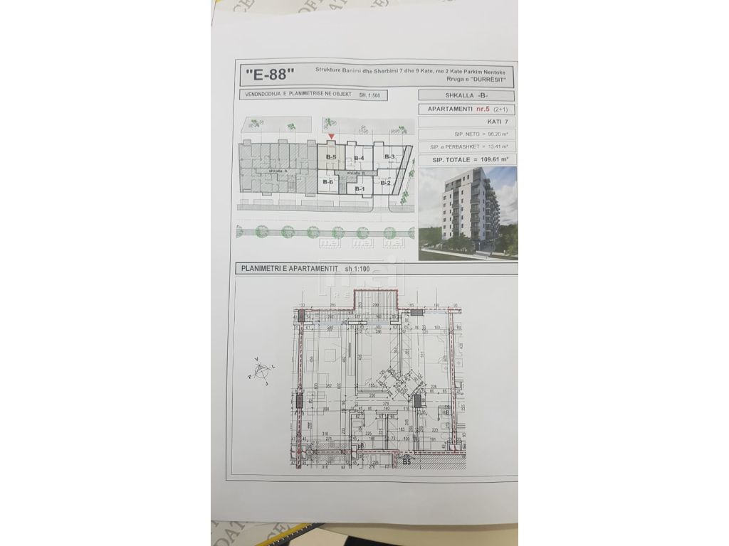 SHITET APARTAMENT 2+1+2 TEK E88