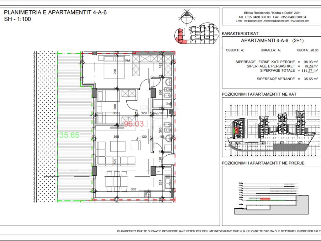 Shiten Apartamente 2+1 Tek Rezidenca Kodra e Diellit 2