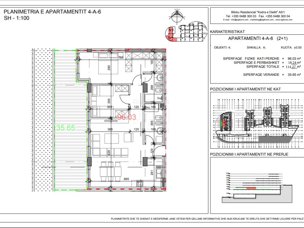 Shiten Apartamente 2+1 Tek Rezidenca Kodra e Diellit 2 1