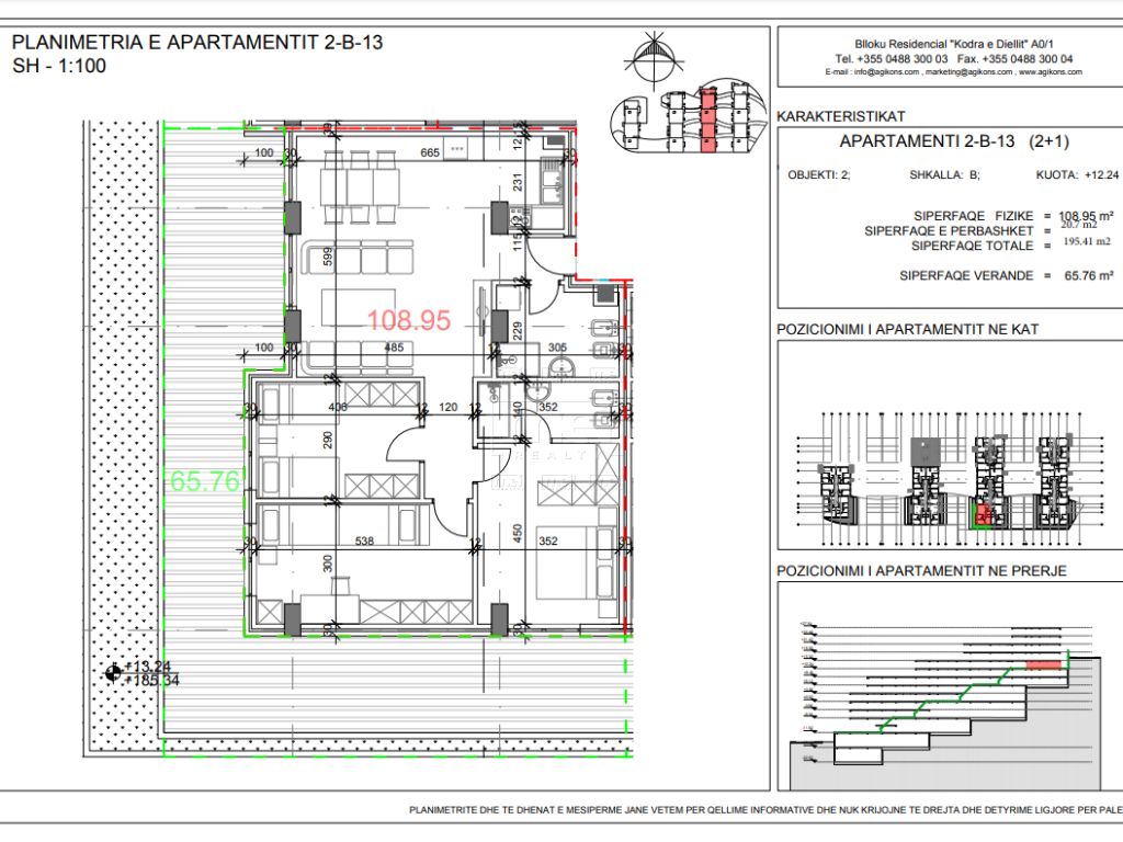 Shiten Apartamente 2+1 Tek Rezidenca Kodra e Diellit 2