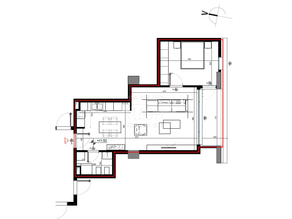 Shitet apartament 1+1, tek Farmacia nr 10.