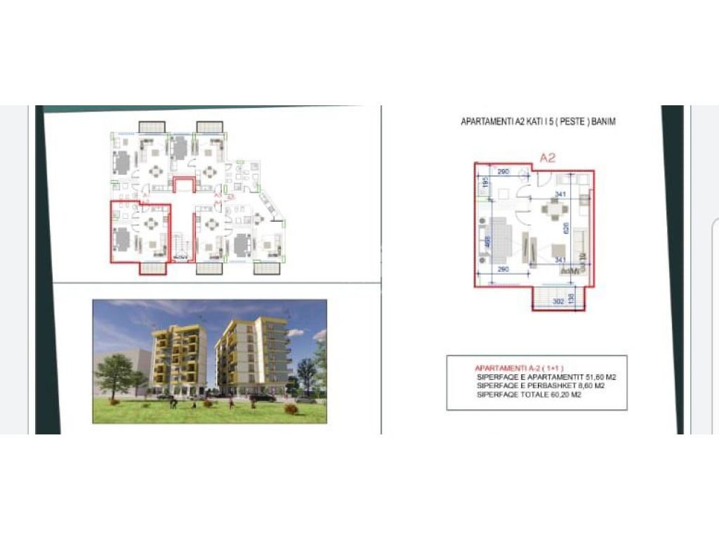 SHITET APARTAMENT 1+1 NE QERRET!