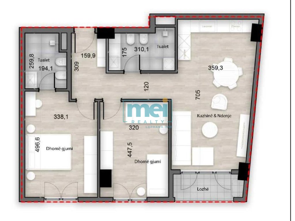 Shiten Apartamente te tipologjive si 1+1, 2+1, 3+1 Prane Rrethrrotullimit te Kinostudios!