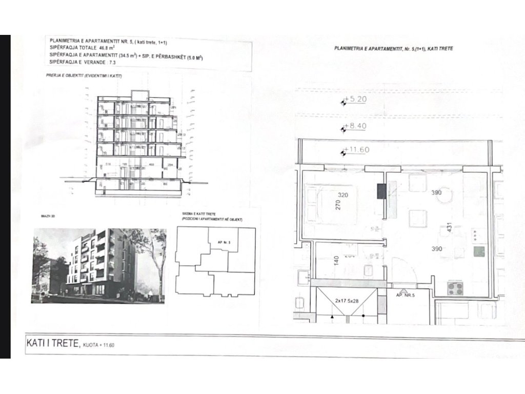 SHITET APARTAMENT 1+1 NE GOLEM 2