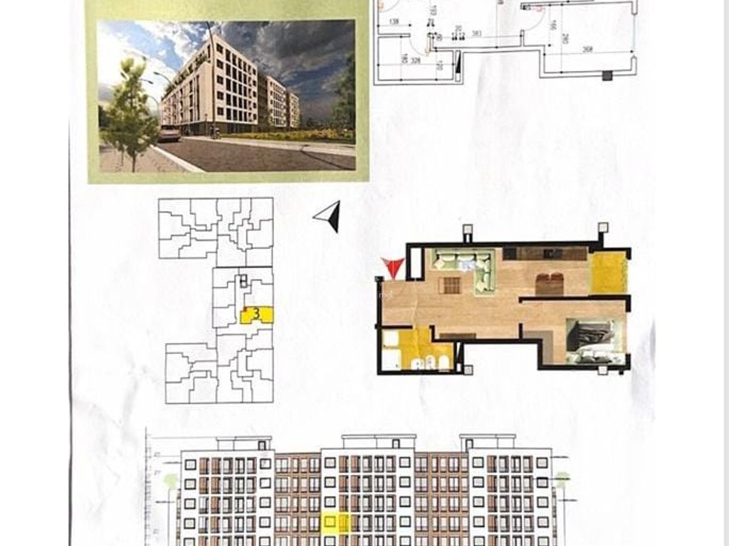 SHITET APARTAMENT 1+1 NE GOLEM