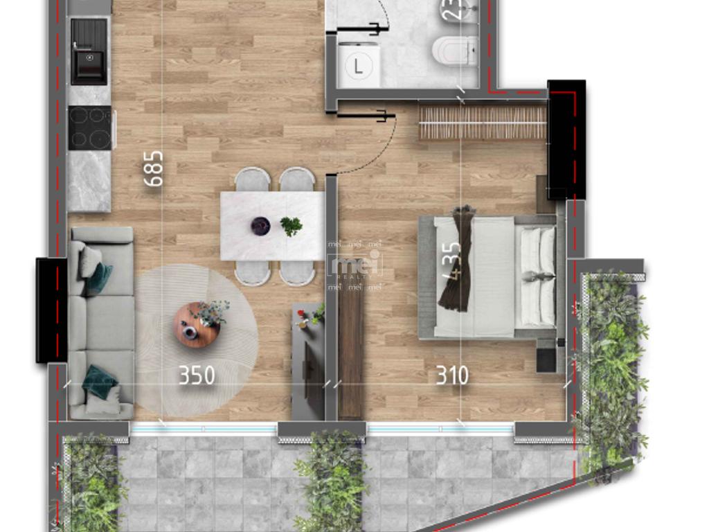 SHITET APARTAMENT 1+1 TEK PERROI I AGAIT,GOLEM!