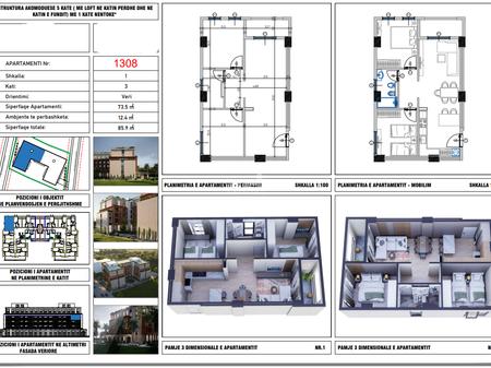 SHITET APARTAMENT 2+1 NE MALIN E ROBIT TE "HESTIA RESIDENCE"