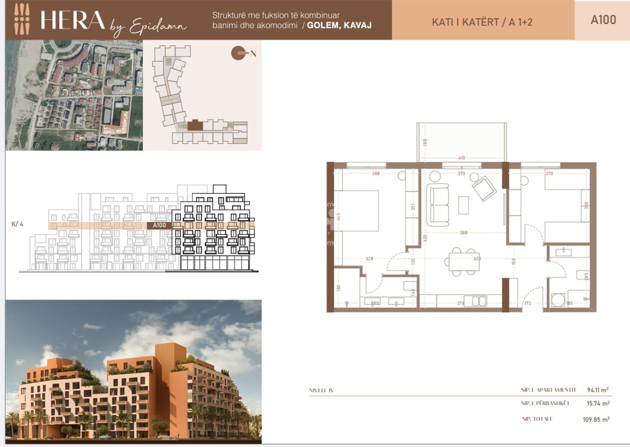 FOR SALE 2+1 APARTMENT IN THE "HERA" RESIDENCE IN GOLEM!