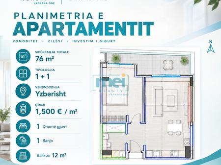 🏙️ SHITET | Apartament 1+1 | Yzberisht, Tiranë