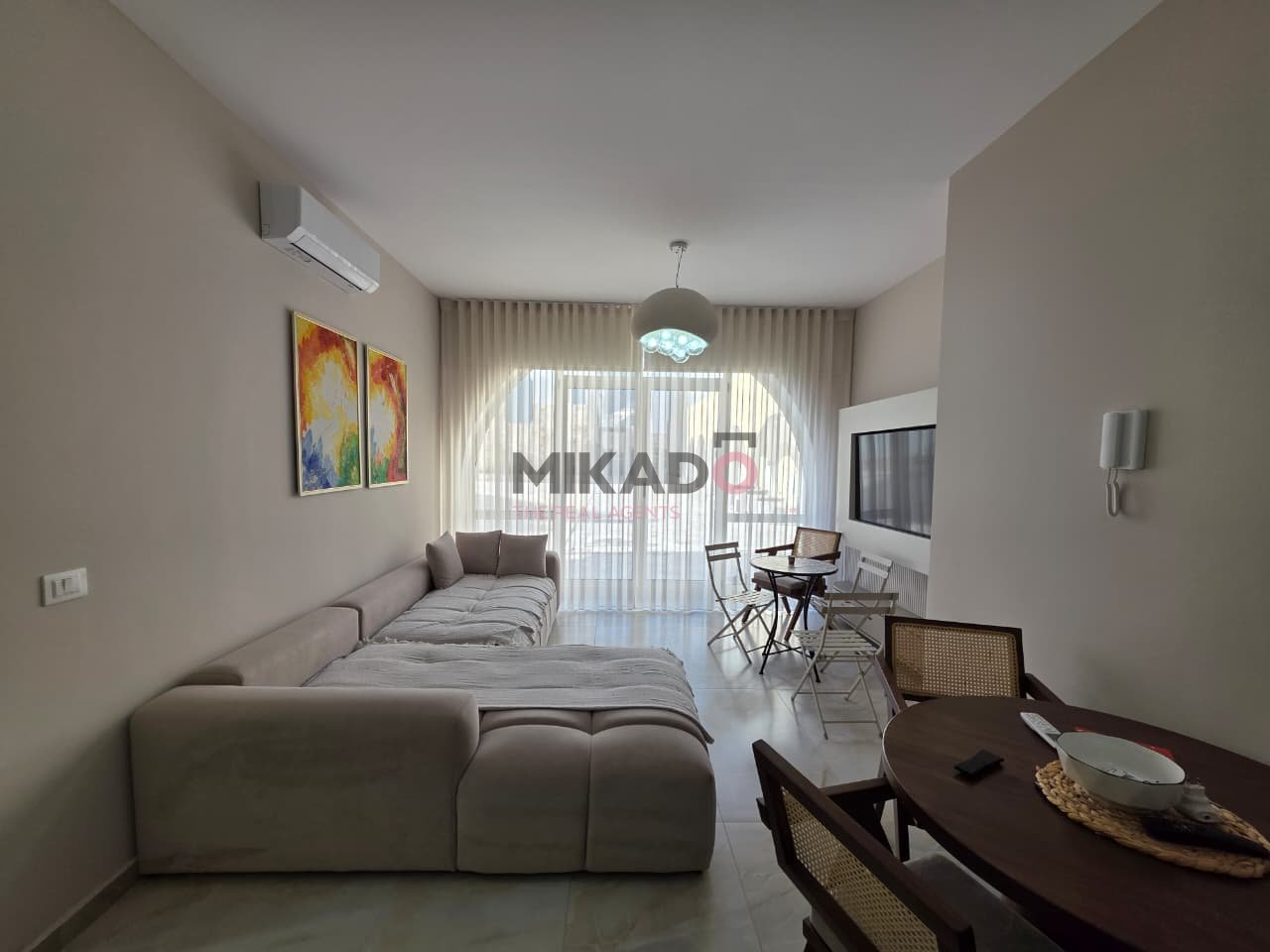 Apartment 1+1 for sale in Santorini Residence, Drymades Dhermi