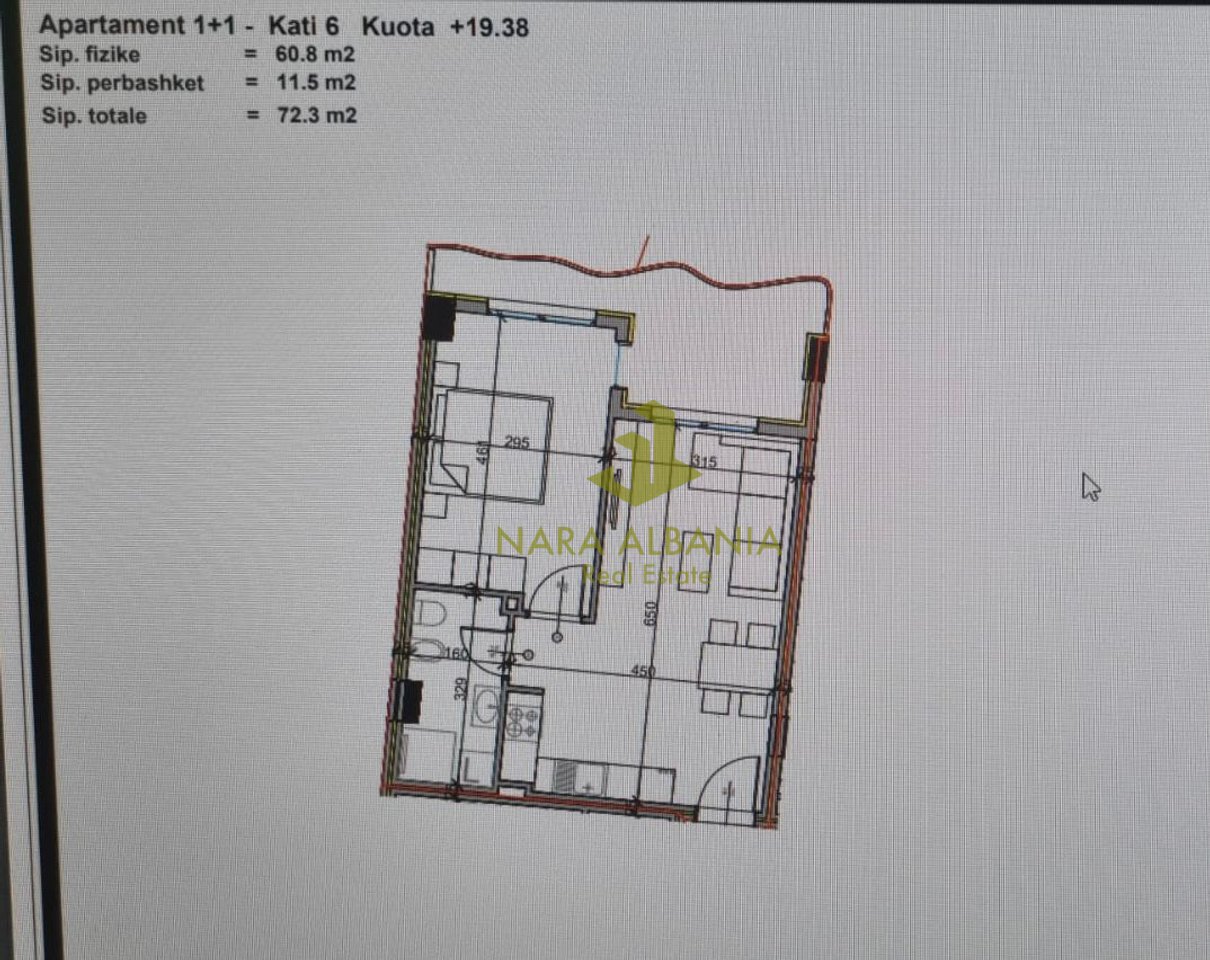 Apartament 1+1 në shitje Rruga "Mehmet Gjevori", Paskuqan