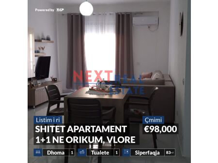 SHITET APARTAMENT 1+1 & GARAZHD NE ORIKUM, VLORE