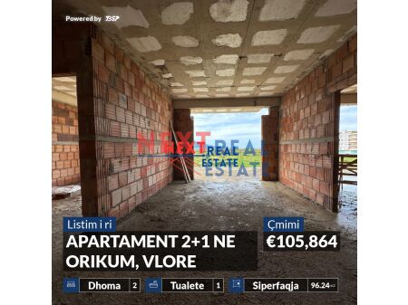 APARTMENT 2+1 IN ORIKUM, VLORE