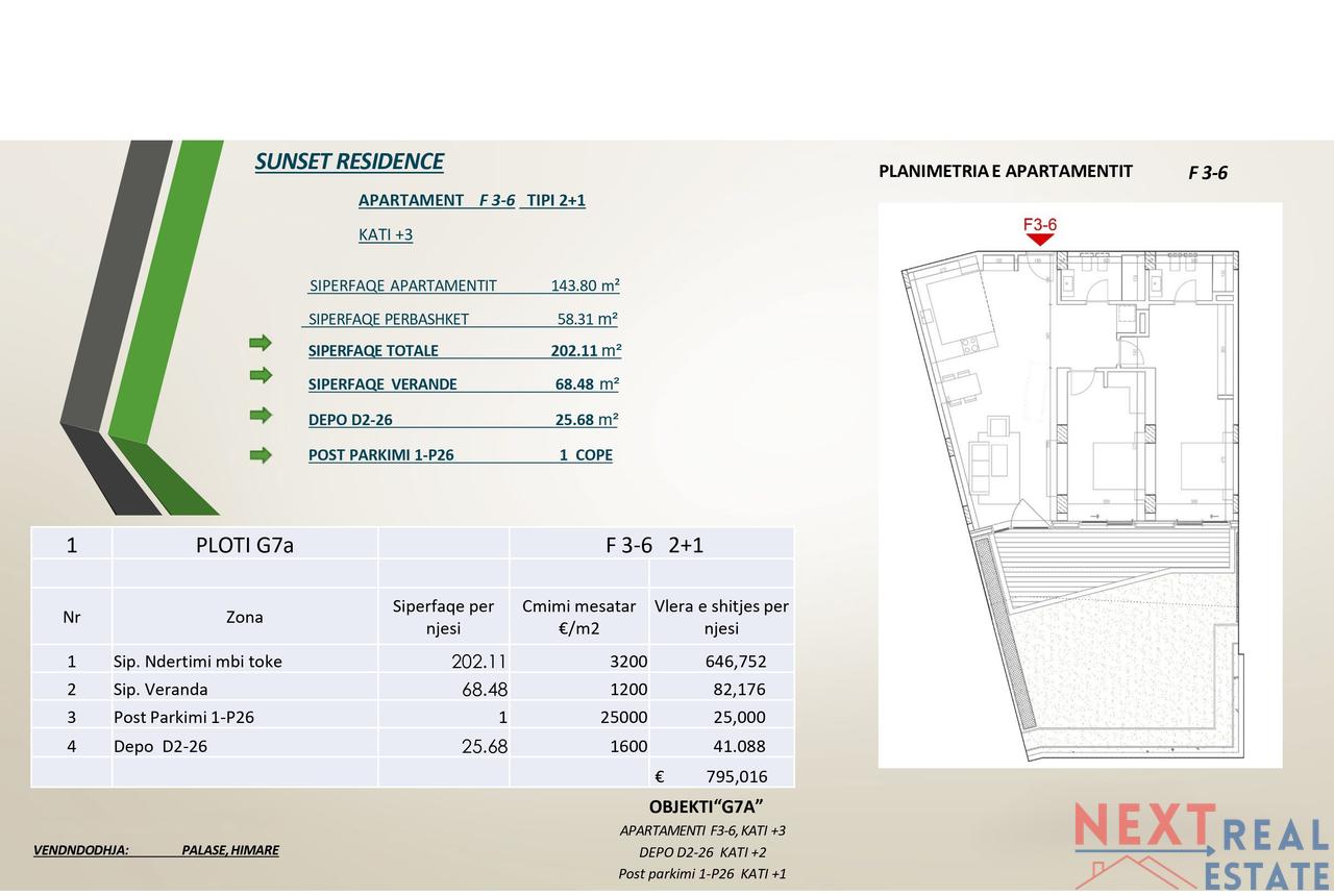 APARTAMENT 2+1 NE GREEN COAST VILLAGE