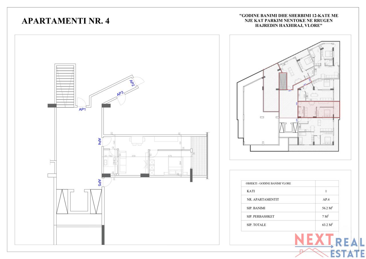 APPARTAMENTO 1+1 IN VENDITA A VLORE