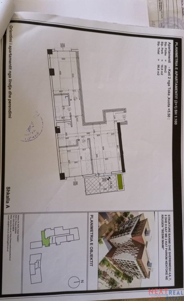 2+1 APARTMENT FOR SALE – NEAR THE ORTHODOX CHURCH, TIRANA
