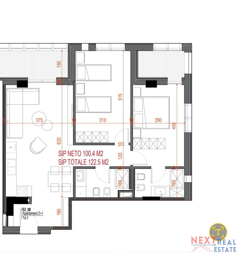 APARTMENT 2+1+2 FOR SALE IN DRIMADHE