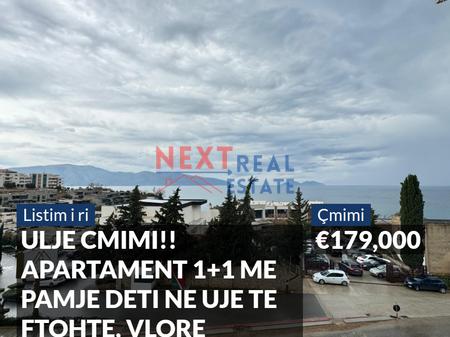 RIDUZIONE DI PREZZO!! APPARTAMENTO 1+1 IN VENDITA CON VISTA MARE FRONTALE A COLD WATER, VLORA