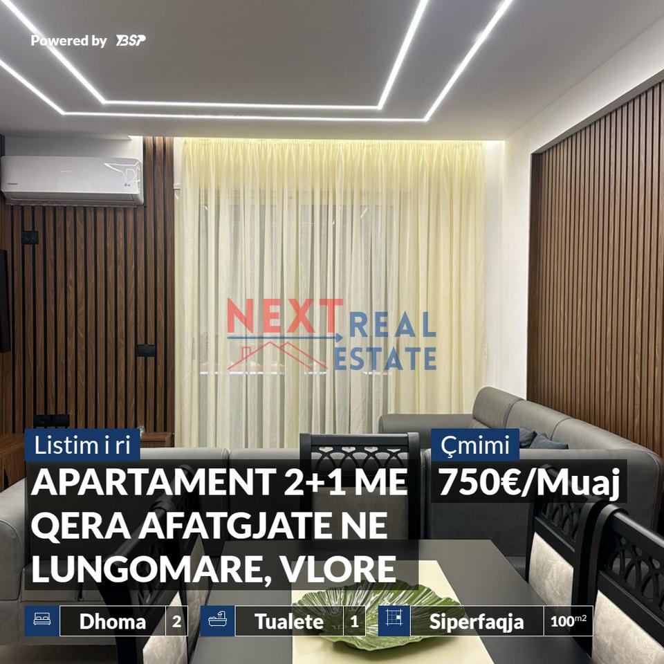 2+1 APARTMENT FOR LONG-TERM RENTAL IN LUNGOMARE, VLORE