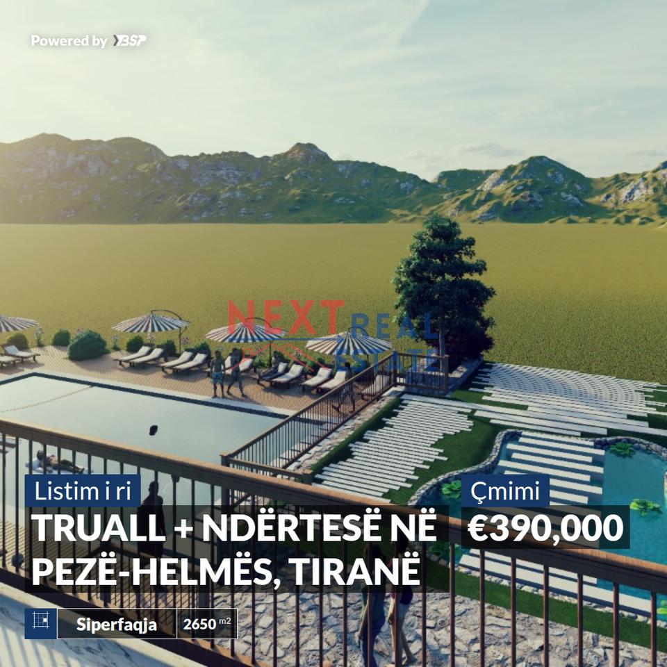 LAND + BUILDING FOR SALE IN PEZE-HELMES, TIRANA