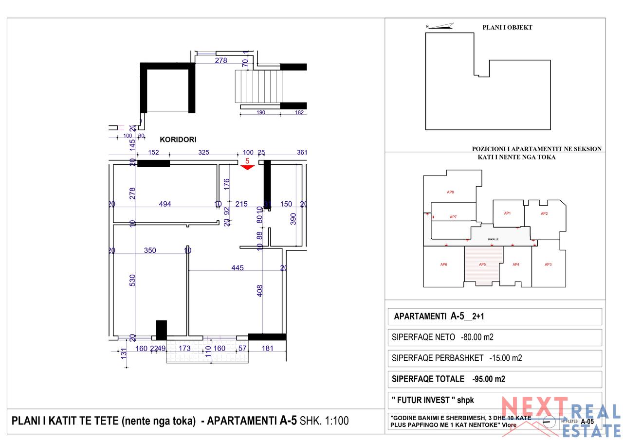 FOR SALE APARTMENT 2+1 – ORTHODOX CHURCH, VLORE