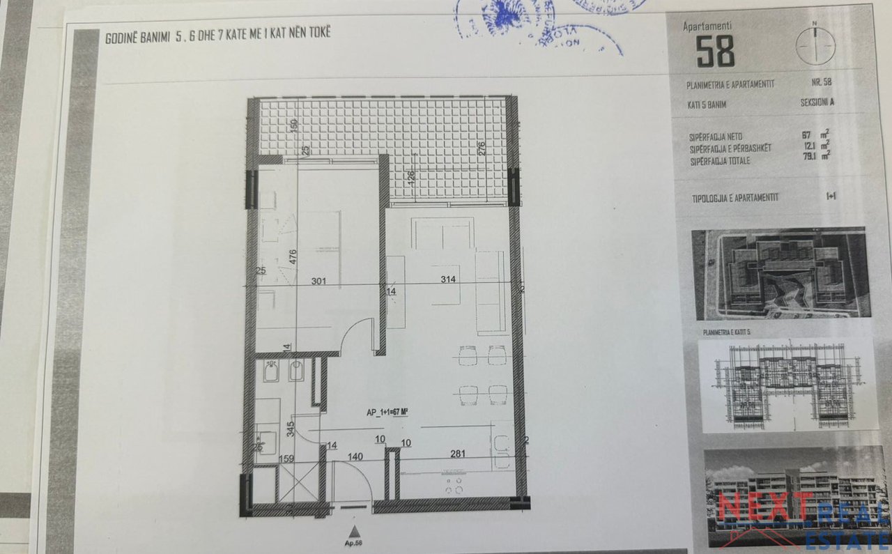 APARTMENT 1+1 FOR SALE IN ORIKUM, VLORE