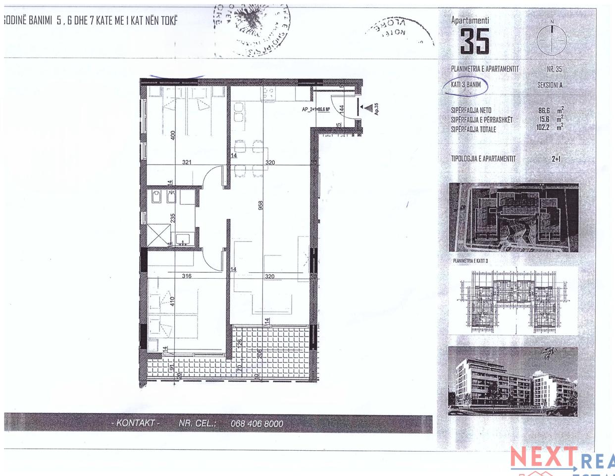 APARTMENT 2+1 FOR SALE IN ORIKUM, VLORE