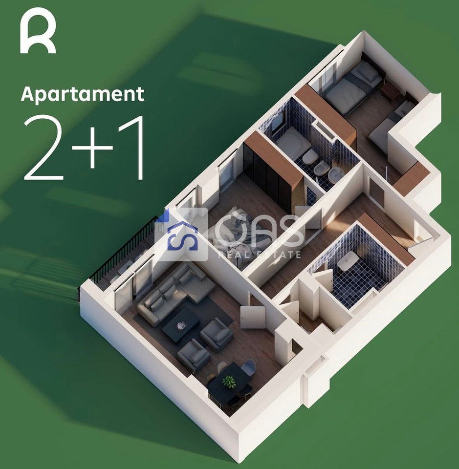 Shitet apartament 2+1 ne Paskuqan pagesa me keste