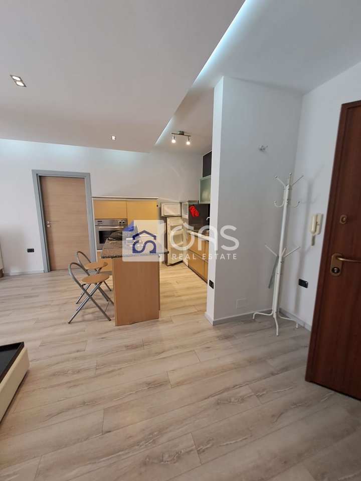 A 1+1 apartment is for rent near the Air Albania stadium.