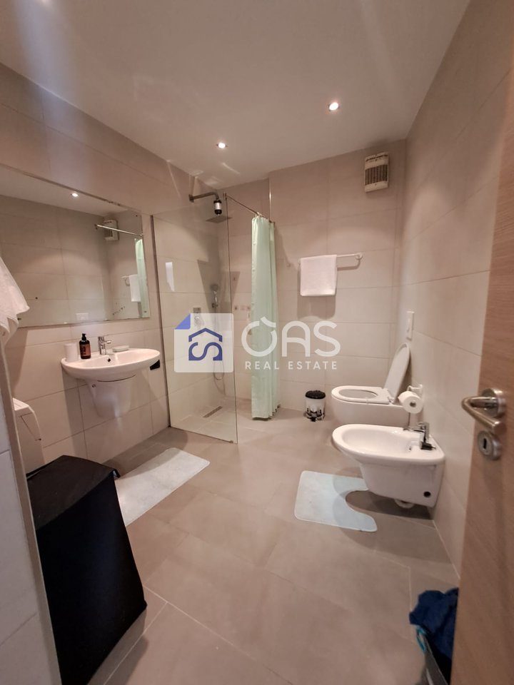 A 1+1 apartment is for rent near the Air Albania stadium.